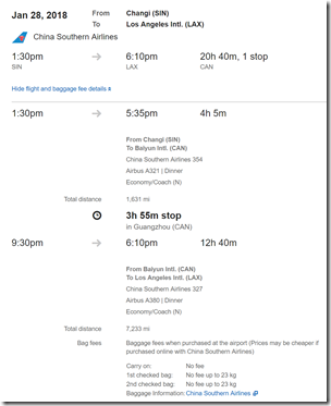 LAX-SIN $381 CS-2 Jan20-28