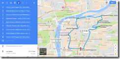 Prague Vitkov-Karlin walk map