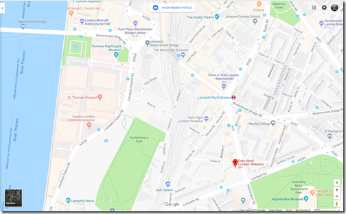 Days Hotel Waterloo Google maps