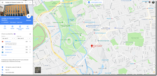 HIX Stratford Google maps