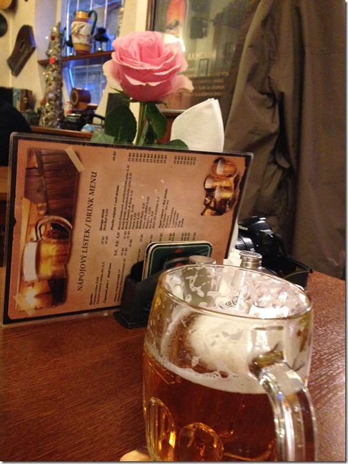 Prague pub beer