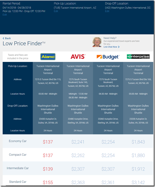 Costco TUS-IAD Apr14-28