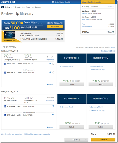 AA / UA LAX to Barcelona from $435 round trip. – Loyalty Traveler