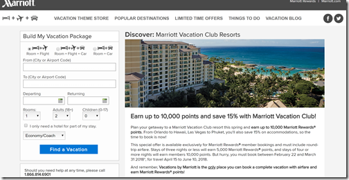 Marriott vacation packages