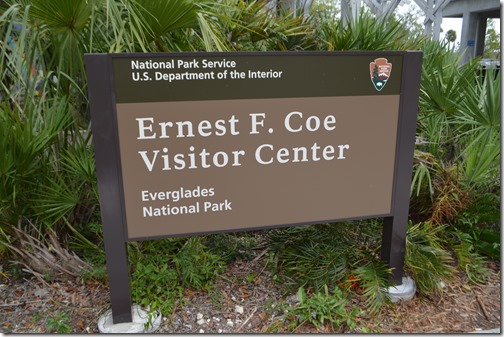 Everglades Ernest Coe sign