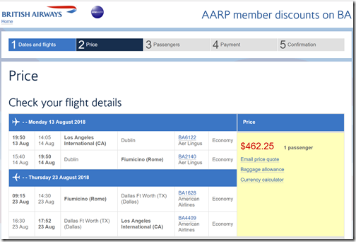 LAX-FCO $462 Ba-aarp Aug13-23