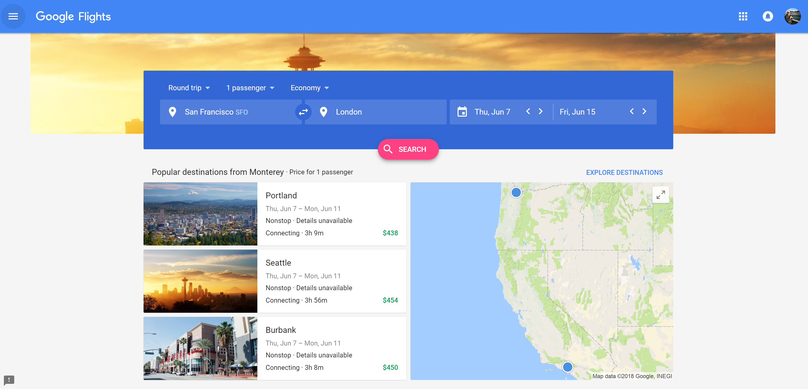 Navigating new Google Flights fare calendar fare matrix and fare maps