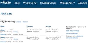 a screenshot of a flight schedule