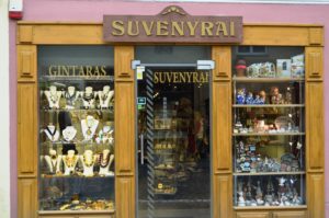 a store front with a glass door