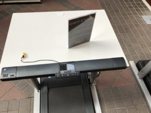 a treadmill on a table