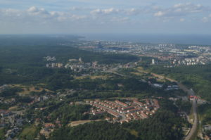 aerial view of a city