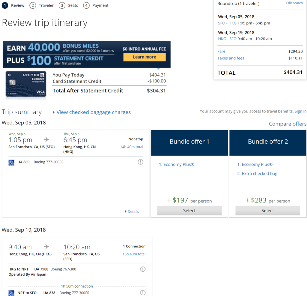 SFO to Hong Kong $399-$449 United Aug-Apr – Loyalty Traveler