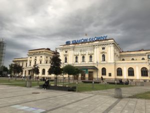 a building with a sign on it