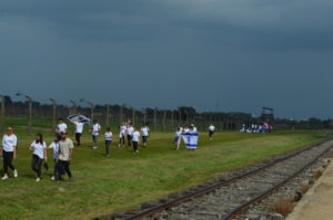 a group of people on a field