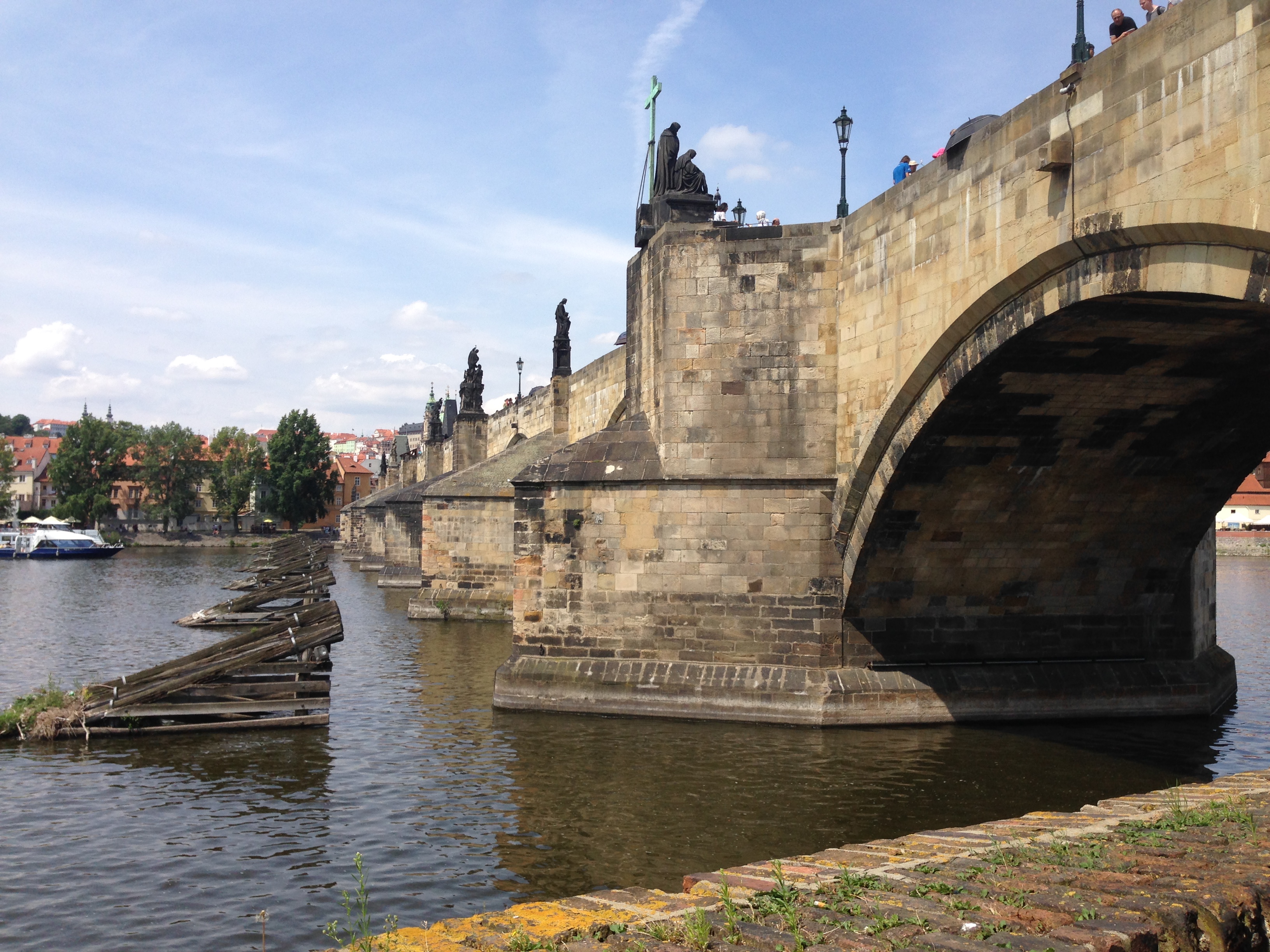 a bridge over water with a bridge and a bridge