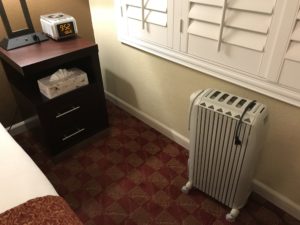 a heater in a room