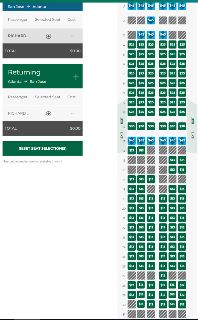 Frontier San Jose to Atlanta 48 allin fare and how I saved 47