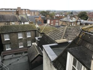 a rooftops of a town