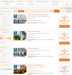 a screenshot of a hotel website