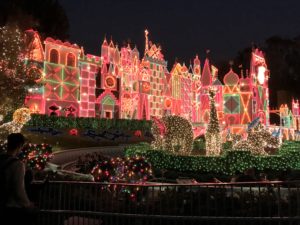 a large building with lights