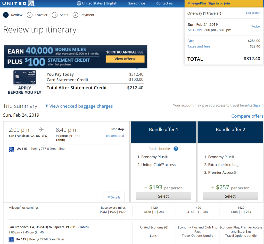 SFO to Tahiti $529 round trip Dec-March 2019 United Airlines – Loyalty ...