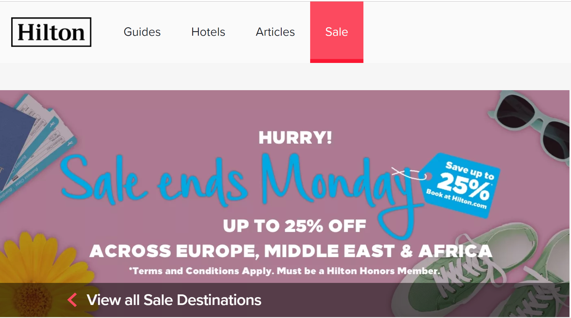 Hilton EMEA 25% off at 130 hotels for stays to Sep 8, book by Mar 25 ...