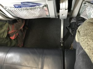 a seat on an airplane