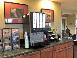 a coffee machine on a counter