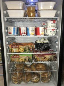 a refrigerator full of food