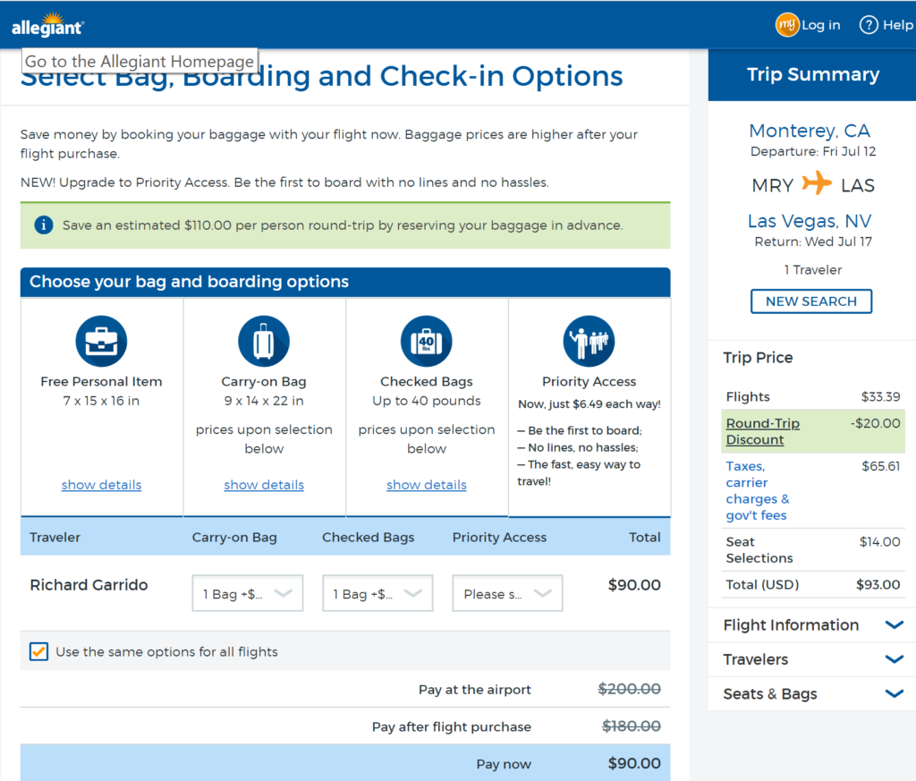 Allegiant Airlines Monterey’s cheapest flights for tiny packers ...