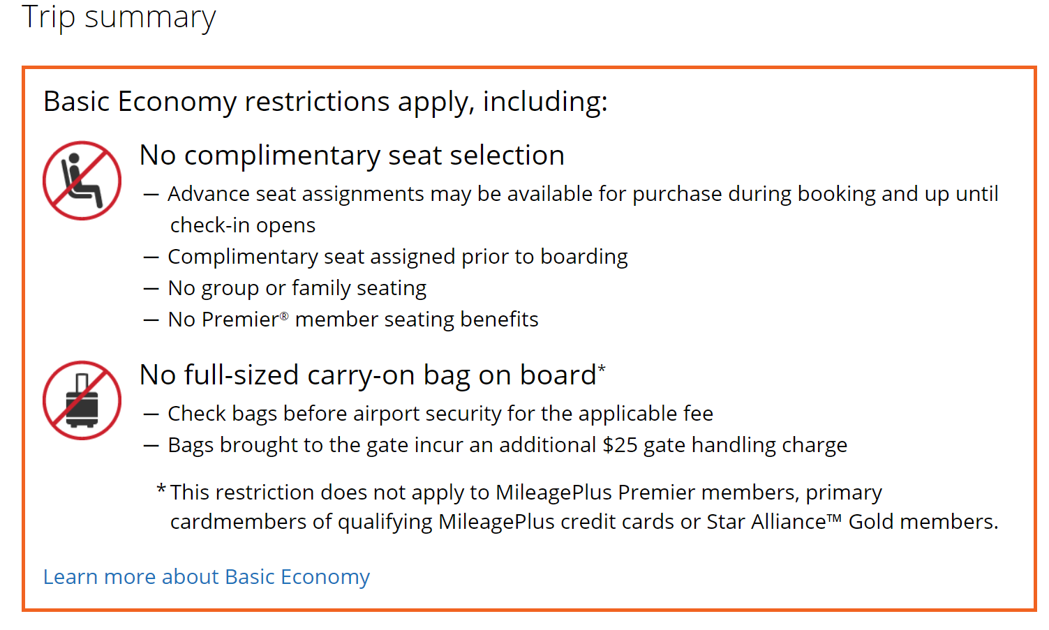 Can I Bring a Carry On With United Basic Economy?