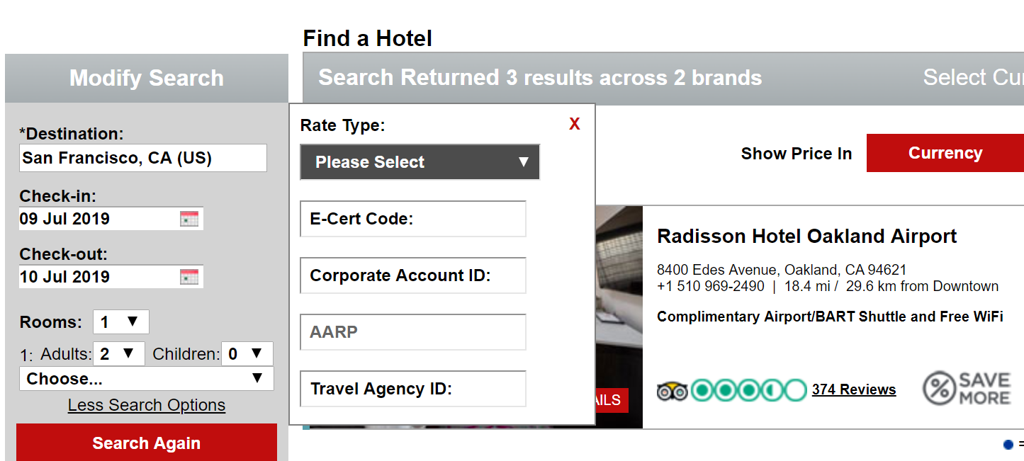 AARP member promotion Radisson Rewards Gold in 4 stays by Dec 28