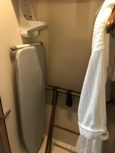 a white towel on a rack