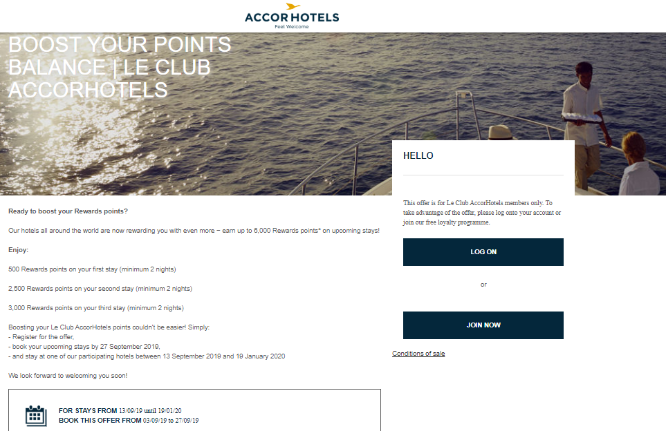 Forget Ihg Accelerate Le Club Accorhotels 6 000 Points For 3