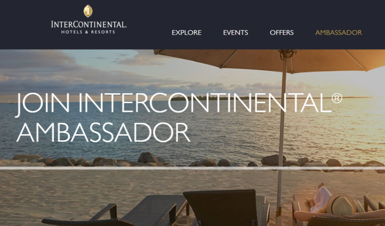 Intercontinental Ambassador Loyalty Traveler