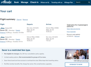 a screenshot of a flight plan