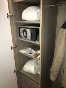 a safe in a closet