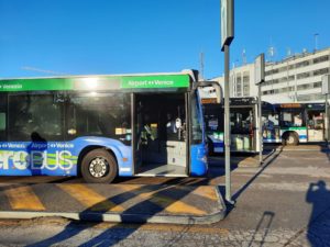 a bus parked at a bus stop