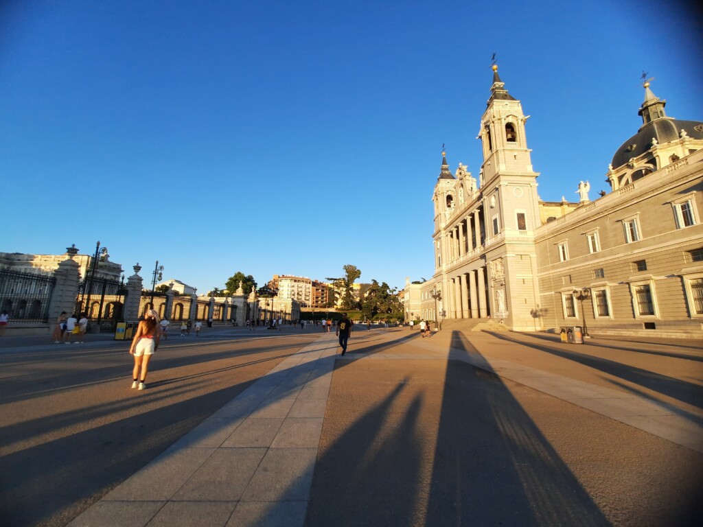 a large building with a tower