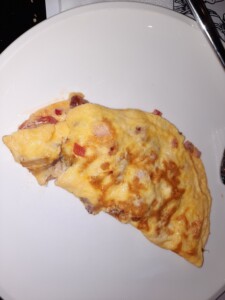 a omelette on a plate