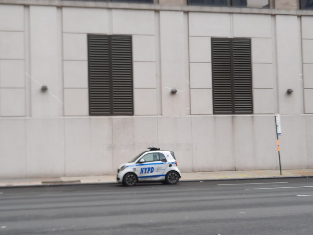 a police car on the street